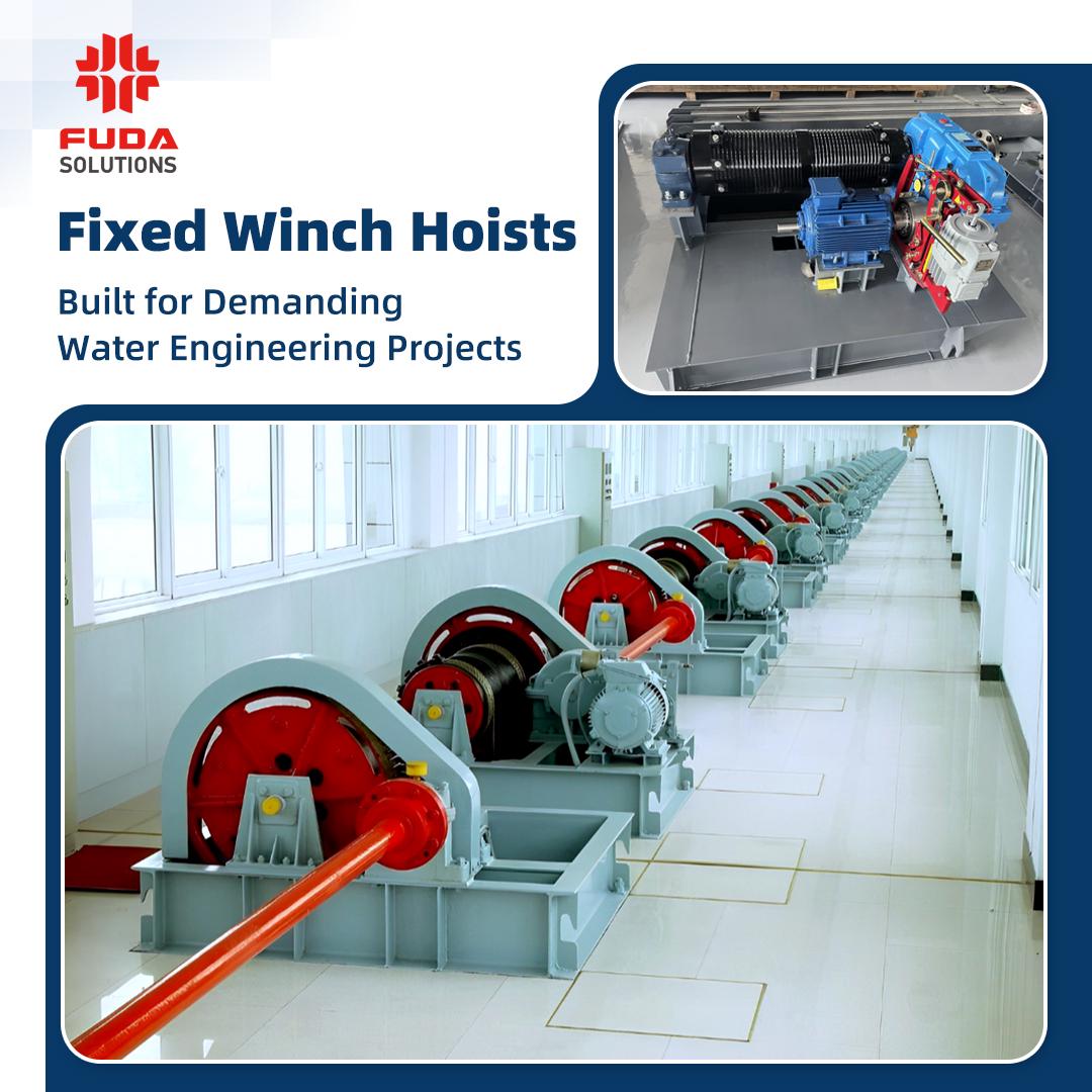 Fuda_group's tweet photo. Winch Hoists: Reliable Lifting for Hydraulic Gate Systems
⚙️ Reliable gate control starts with dependable lifting equipment.
FUDA - ENGINEERING RELIABLE WATER CONTROL SOLUTIONS
https://t.co/PfYhx28RsA
#FUDAHydraulicEngineering #WinchHoist #GateHoist #HydraulicEngineering https://t.co/X7HayHNLGh