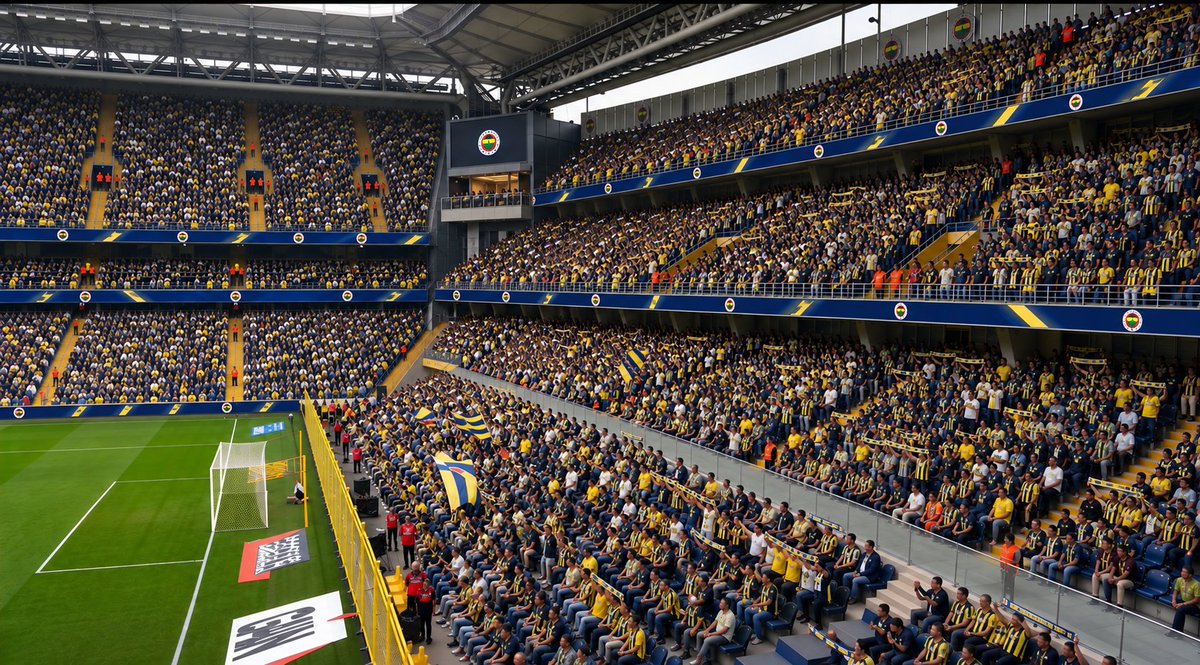 Dogukaan77's tweet photo. Fenerbahçe Stadı’ndaki tek sorun, kale arkasının sahaya çok uzak olması. Bunu bu şekilde yaparlarsa çok daha etkili olur.

Yani çalışmalar tamamlandığında stat böyle görünürdü. https://t.co/zVuypCnzQ0