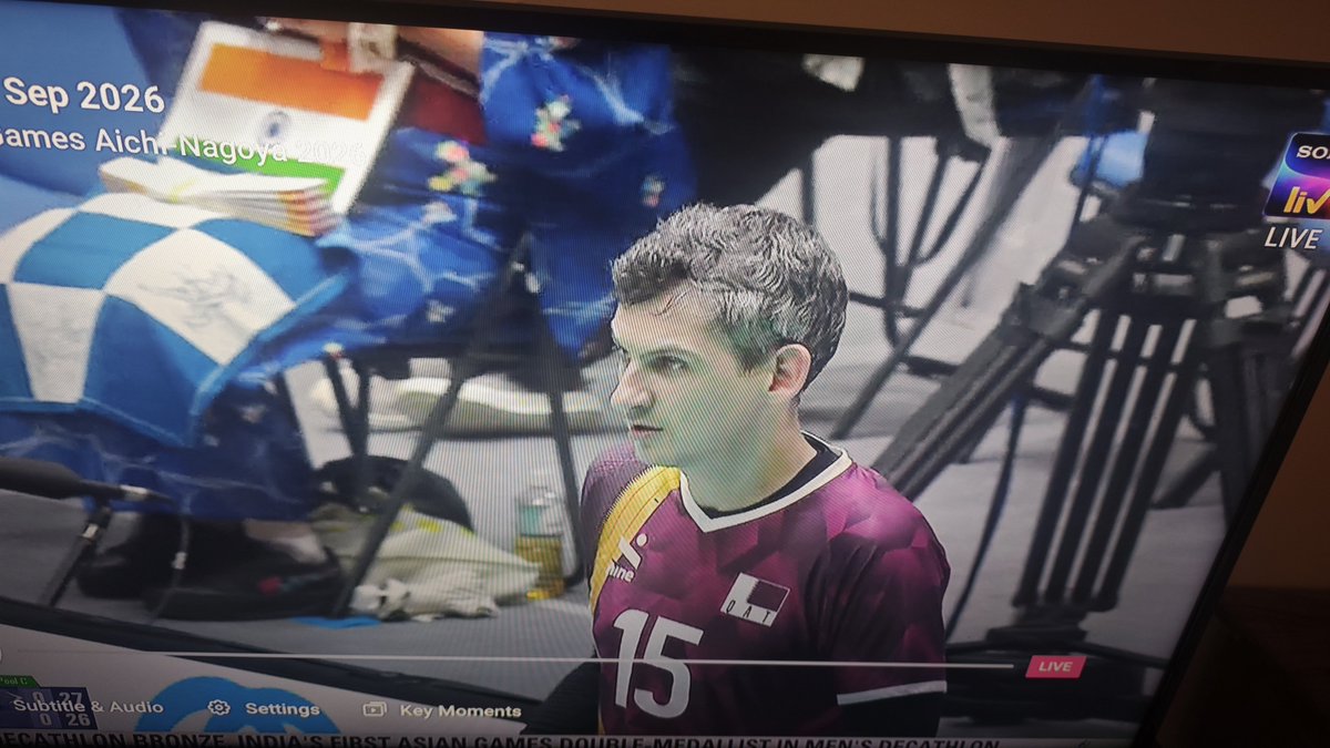 darthveda18's tweet photo. When did you start playing volleyball and that too for Qatar? @DanishSait https://t.co/6BMOG1IxWV