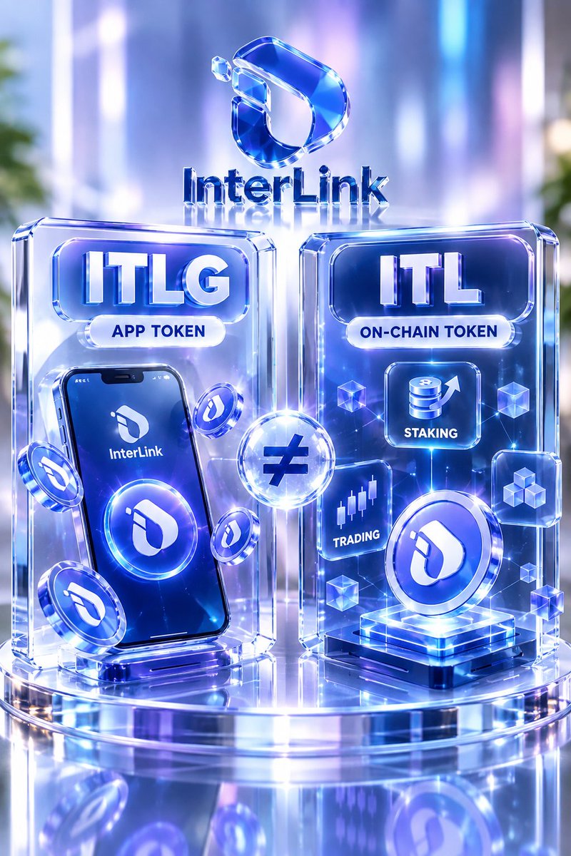 mahdi_abba72519's tweet photo. ITLG is the InterLink App Token, while ITL is the On-Chain Token designed for the broader InterLink ecosystem, including staking and trading.
A clear distinction between both tokens is an important step toward understanding the InterLink ecosystem. https://t.co/t3ZxkNE8yd