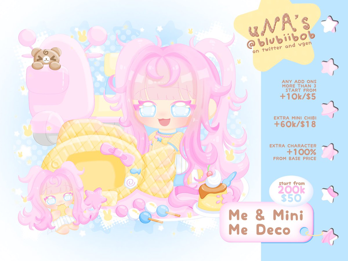 blubiibob's tweet photo. 🖍️ ♡ + ↻ are appreciated 💛

heLoo! ☝🏻 uNA’s opening chibi commission for local and international ⭐️❗️please kindly dm uNA if you're interested or want to discuss something first ヾྀི𐔌⌐ˆ⎚⩊⎚ˆ𐦯

avail on vgen too!
https://t.co/yHmcqnS0JR

#artidn #vgen #opencommission https://t.co/EaAFb2hoKy