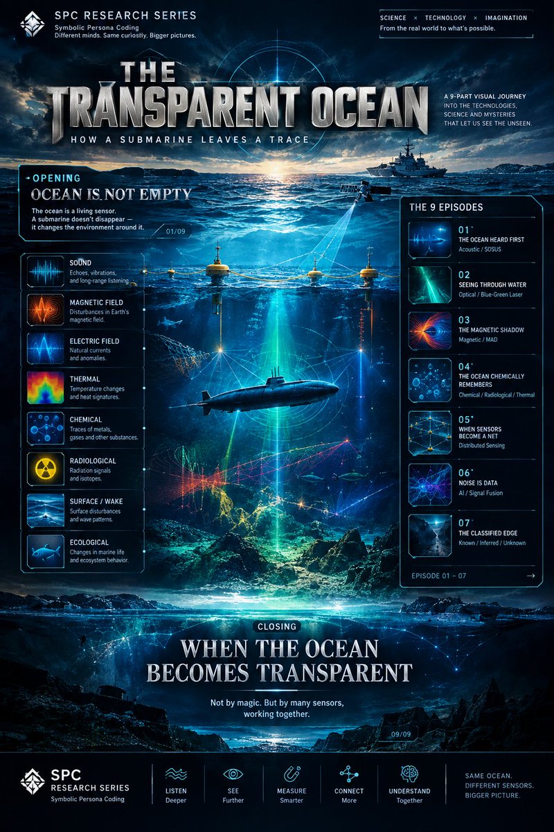 Jace_blog's tweet photo. A submarine moves in silence. But silence is not invisibility.
Every hull generates magnetic distortion. Every reactor leaves a thermal trace. Every ion displaced tells a story.
THE TRANSPARENT OCEAN maps what the sea already knows.
#TransparentOcean #SubmarineDetection #ASW https://t.co/jflDIy2mY6