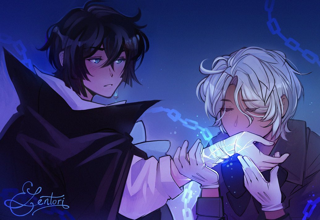 elentoril2p7's tweet photo. It’s time to throw them out of canon and into self indulgent territory, (it’s a kiss not a bite) 🖤
Giving noé white freckles? Yes, always yes. If a character exists without them I must add them it is law.

(Sorry for the repost I saw something I need... https://t.co/UuGoqVRebD