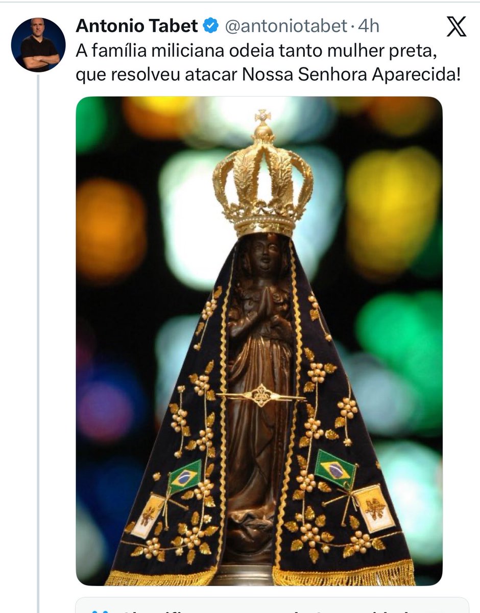 KAS_1406's tweet photo. 🚨 ATENÇÃO, MILITÂNCIA! 

Fux retoma decisão de Mendonça que CENSUROU cristãos e conteúdos de apoio a Nossa Senhora Aparecida, após pedido de Flávio Bolsonaro.

Tags do dia:

CATÓLICOS NÃO SERÃO CALADOS
APARECIDA MERECE RESPEITO
RESPEITEM NOSSA FÉ https://t.co/MGwiVikso5