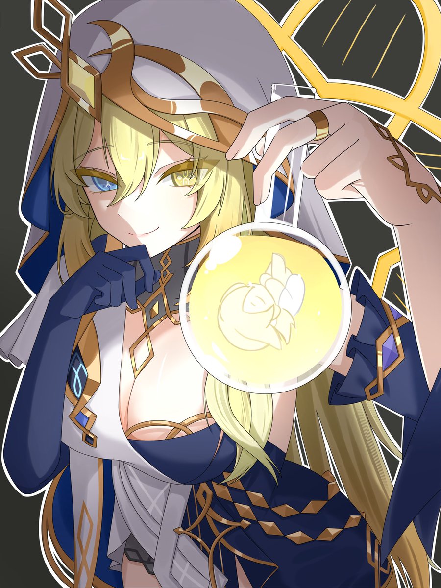 maki_irst's tweet photo. レインドット
 #GenshinImpact #Rhinedottir https://t.co/gxcastDWKp