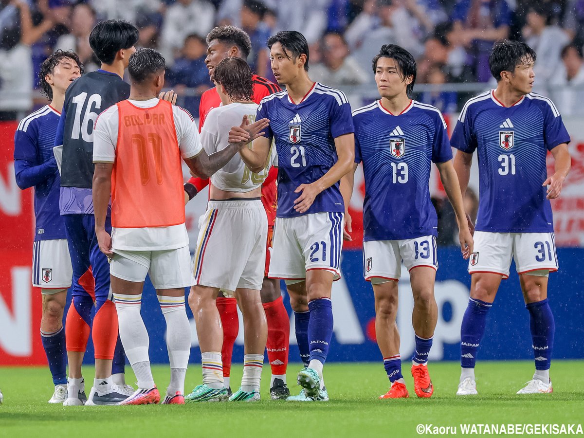 gekisaka's tweet photo. 【写真特集】5選手A代表デビューの森保Jがベネズエラに逆転勝利! 途中投入の上田綺世が2ゴール:vol.1(72枚)

https://t.co/h0C3giZvZK

#サッカー日本代表 #daihyo #ゲキサカ https://t.co/zMEnrI64WX