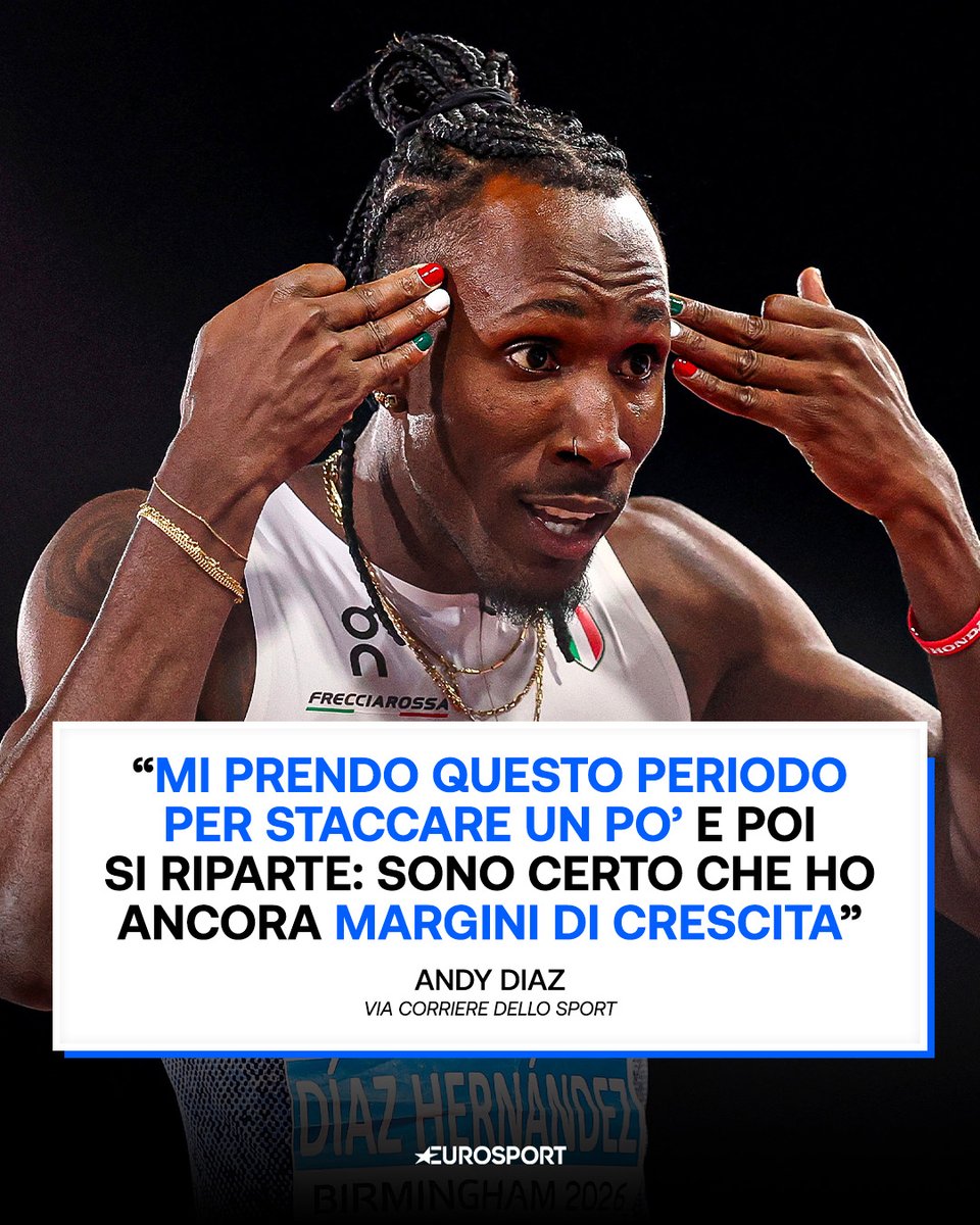 Eurosport_IT's tweet photo. Beh, una stagione da urlo Andy possiamo dirlo 🥳✨
#Atletica #Diaz https://t.co/0Ksskhez2r