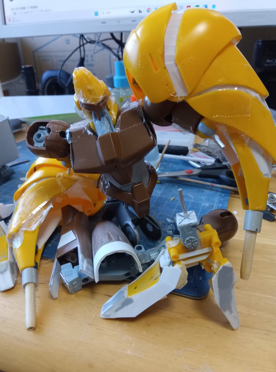 fss00kog00led's tweet photo. エルガイムが盛り上がってるうちに、燃料投下しときます

#旧キット製作途中が見たい
#重戦機エルガイム
#オージェ https://t.co/85ma29rv9y