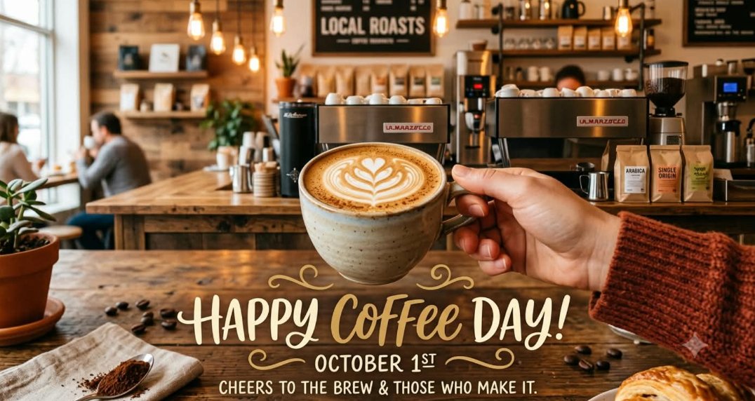 ashwinikale_'s tweet photo. @GetCoffeeOnMe Happy National Coffee Day! β
My coffee-loving friends @vishbtc , @Crypto_Ash11 , @Crypto_Leelak
Letβs brew some luck with #BrewingWithCOM
@GetCoffeeOnMe
Good luck π€ https://t.co/hMJ83eujt0