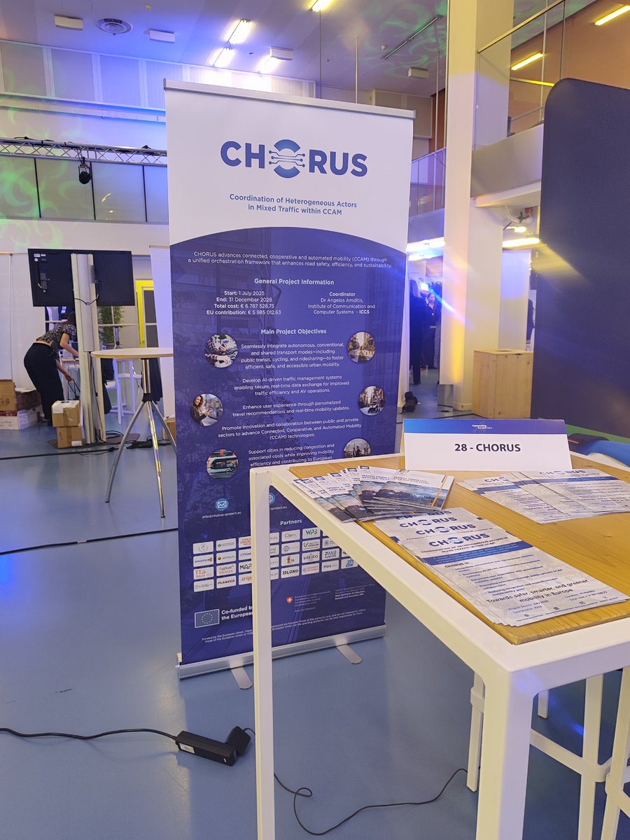 ISENSE_GROUP's tweet photo. #HappeningNow at Connecting Europe Days 2026 #CED2026 in Brussels! @ISENSE_GROUP representng @ELABORATOR_EU @CHORUS_HORIZON @battery2life_eu and #HIDDENPROJECT at the event's exhibition! 
@Transport_EU @cinea_eu #HorizonEurope #EUResearch https://t.co/oSpR4eQNFg