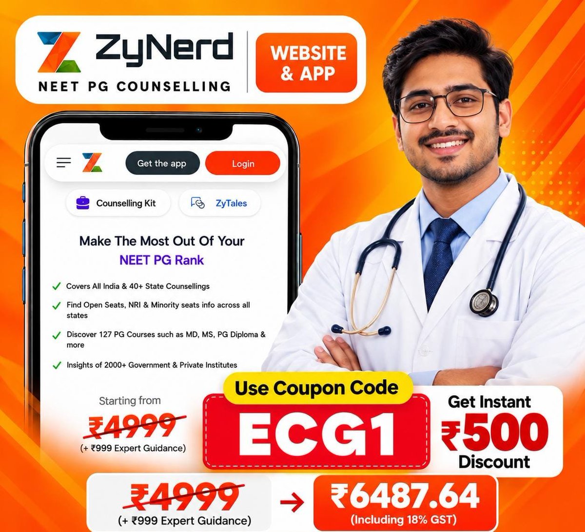 docNoSugarCoat's tweet photo. Requesting @NBEMS_Official  to simplify the counselling process.
₹6,000–₹7,000 being charged for counselling assistance is a huge burden for many doctors.
Requesting #MedTwitter &amp; #MedX to come together &amp; address this issue. 
@DrDhruvchauhan
@Doctors_GUILD @medicopenia_155 https://t.co/guE1IyEmzy