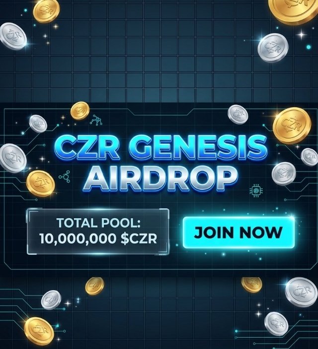 azadsnwu's tweet photo. :
📢 Join CZR Genesis Airdrop before Sept 30! Claim your share from 10M $CZR pool. No KYC, just social tasks &amp; Web3 wallet. Payment claim &amp; trading starts Oct 1! 🚀🔥
👉 https://t.co/jvrsKT3i8x
#czrtoken #czr #CZRAirdrop #CryptoAirdrop #Web3 https://t.co/ednanSuauY