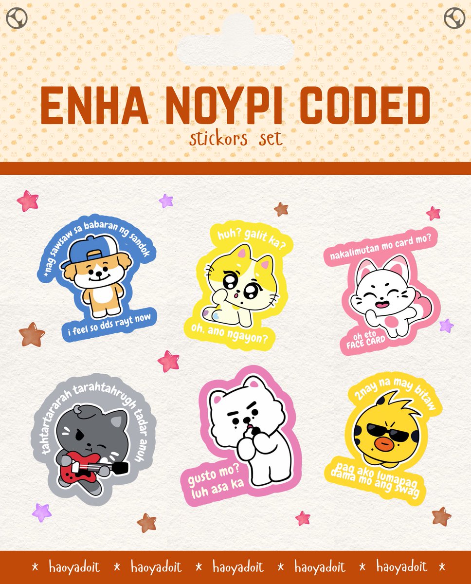 haoyadoit's tweet photo. ⋆｡° ✮  Dunkin' ENHYPEN ENDLESS FunMeet ⋆｡° ✮
⋮ ꣑ৎ ┆fan support by: @haoyadoit 

enha noypi!?!? stickors zet,, 

𑣲⋆will accept vv limited trades 
𑣲⋆like nd rt
𑣲⋆1:1 ratio; 1set of stickorz 

#DunkinPH_ENDLESS #ENDLESSFunMeet #ENHYPEN #DunkinPH https://t.co/bFchExVJl1