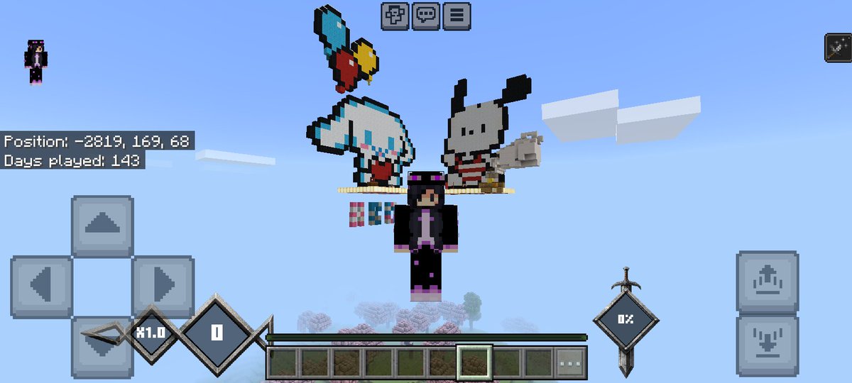 Purpanrae's tweet photo. Welcome to another day, another old build. (Part 1)

I built Sanrio Characters for someone's birthday🎂🎉🎊... :D

#minecraftㅤ https://t.co/ToqCwV5dAU