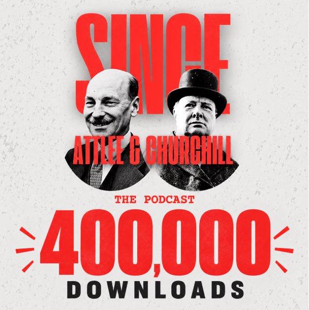 SAAC_Podcast's tweet photo. A mini-milestone for Since Attlee &amp; Churchill! 

Thank you to everyone who has listened, shared, and supported us on Patreon.

And if you haven’t listened yet, there’s plenty of history to catch up on... https://t.co/LJwXrHvMLa