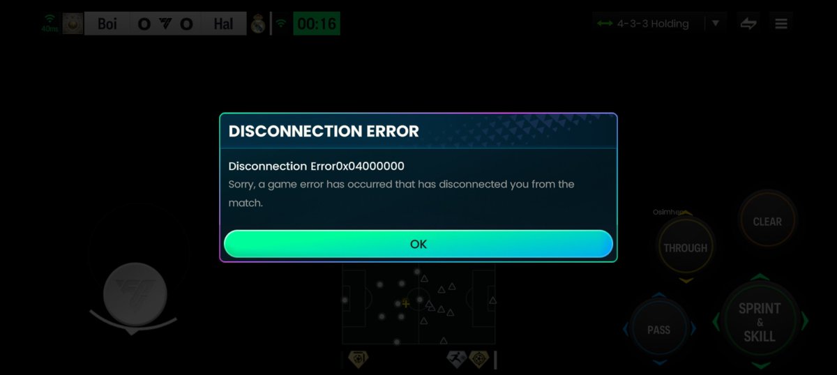 Boikanyo6wf's tweet photo. @EASPORTSFC fix your game, im always getting disconnected while playing.  this update is horrible. https://t.co/1ogYWa5WGL