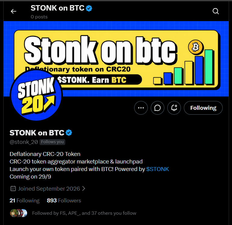 PixelDaddy_'s tweet photo. Big day today!

@BONSonBTC Token launchpad goes live!
- First meme on platform comes out

@stonk_20 Token and platform goes live!
- $STONK mints on BTC, Building CRC20 Aggregator and launchpad

Have taken good chunk of profit from $BONS to rotate!

600$ - 12k$ done 

12k-100k Next!
Lets hit that 100k before 2027!?