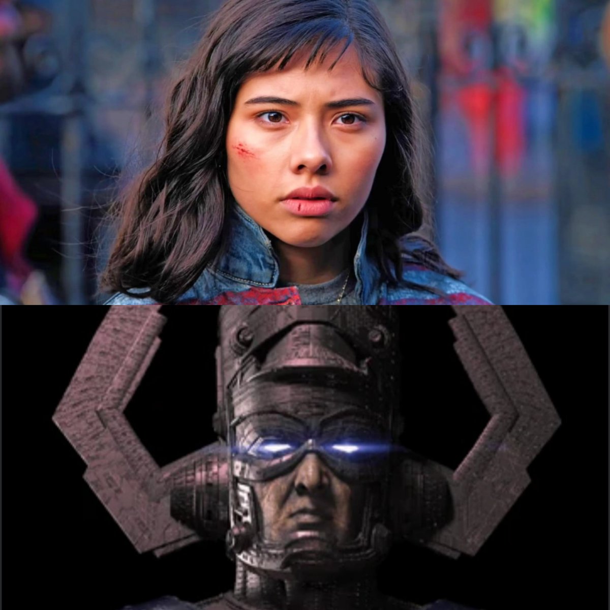 YourfaveTati's tweet photo. Isn’t it crazy that, in the entire MCU multiverse, America Chavez and Galactus are apparently the only characters who don’t have variants? https://t.co/EAWL76gcGE