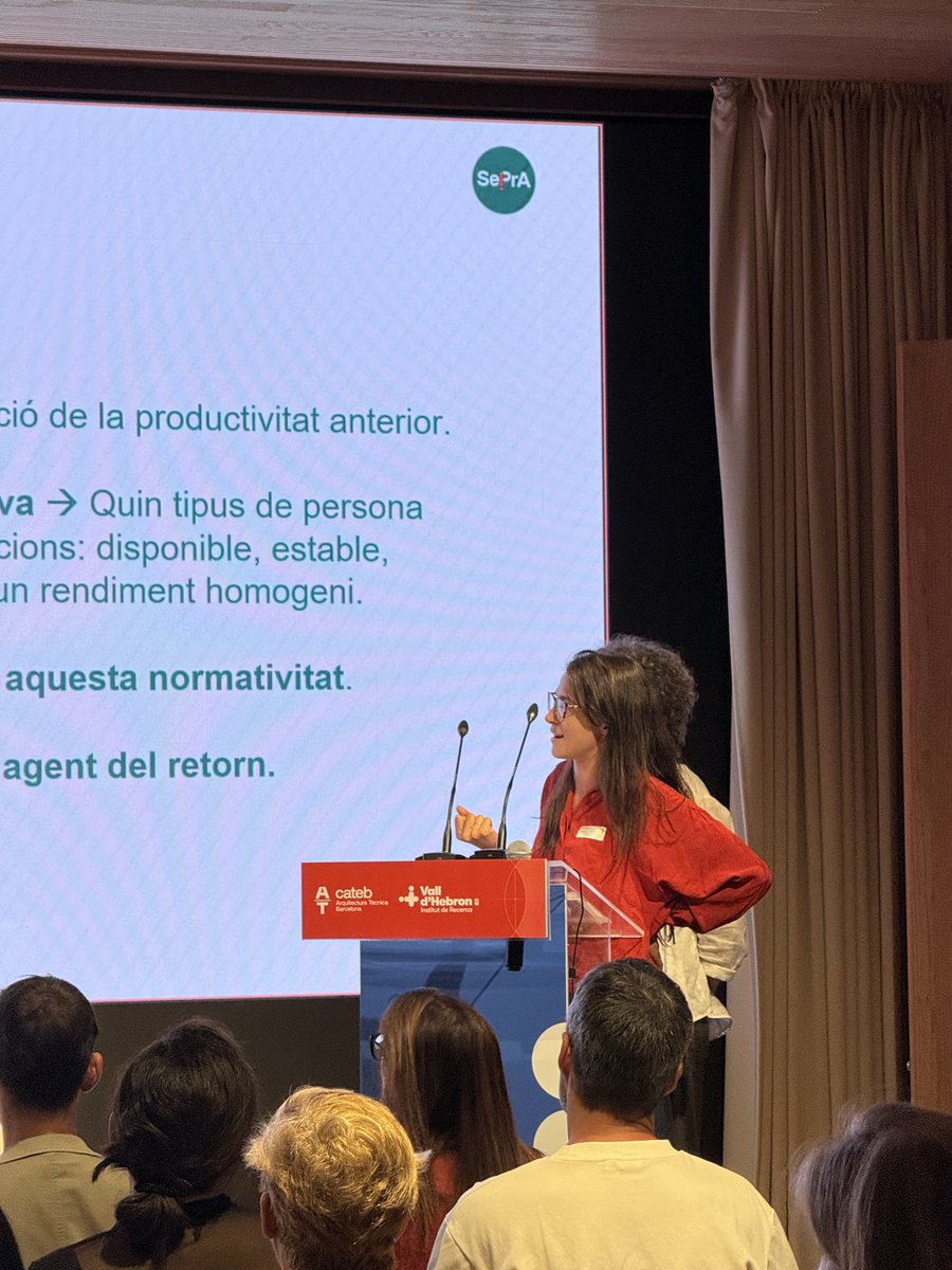 cateb_barcelona's tweet photo. @VHIR_ @sanidadgob @treballcat La Carolina Clapés, metgessa del treball, i la Marta Hosta psicòloga sanitària en el Servei Prevenció @Seprascc ens parlen de la reincorporació de persones després d'una baixa i de la importància de reduir barreres en salut mental. https://t.co/3zkDgUXwd0