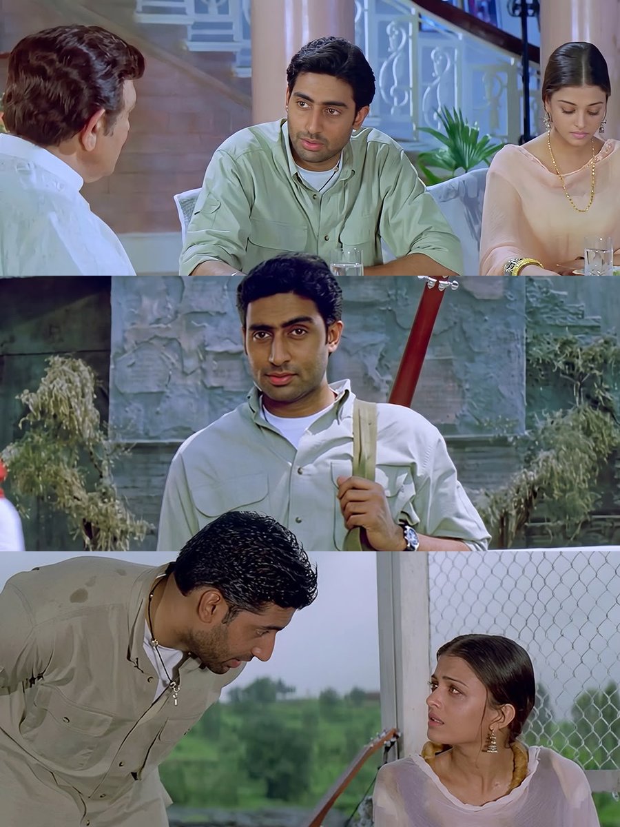 BachchanJrFC's tweet photo. It takes two to tango, but only Dhai Akshar to fall in love ❤️ 
@juniorbachchan 

#AbhishekBachchan #ABCrew #AishwaryaRaiBachchan #AmrishPuri #BollywoodMovie #IndianCinema #MovieAnniversary #26YearsOfDhaiAksharPremKe #Trending https://t.co/JQXgB9SqFA