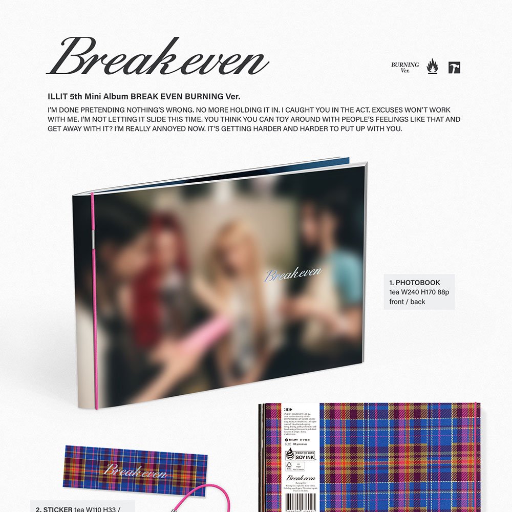 Vpoca_us's tweet photo. [ILLIT] ILLIT 5th Mini Album 'BREAK EVEN'

✔️BURNING Ver. / QUIET Ver. / MAD Ver.
◦ PHOTOBOOK
◦ BOOK BAND
◦ CD
◦ CD ENVELOPE
◦ STICKER
◦ POSTER
◦ PHOTOCARD A / B / C

📍 https://t.co/PVyvwSezck
📅 2026. 9. 29 ~ 2026. 10. 22
🎁 Special Gift: Vcoin 1,200 https://t.co/w2QuRgV1Gl