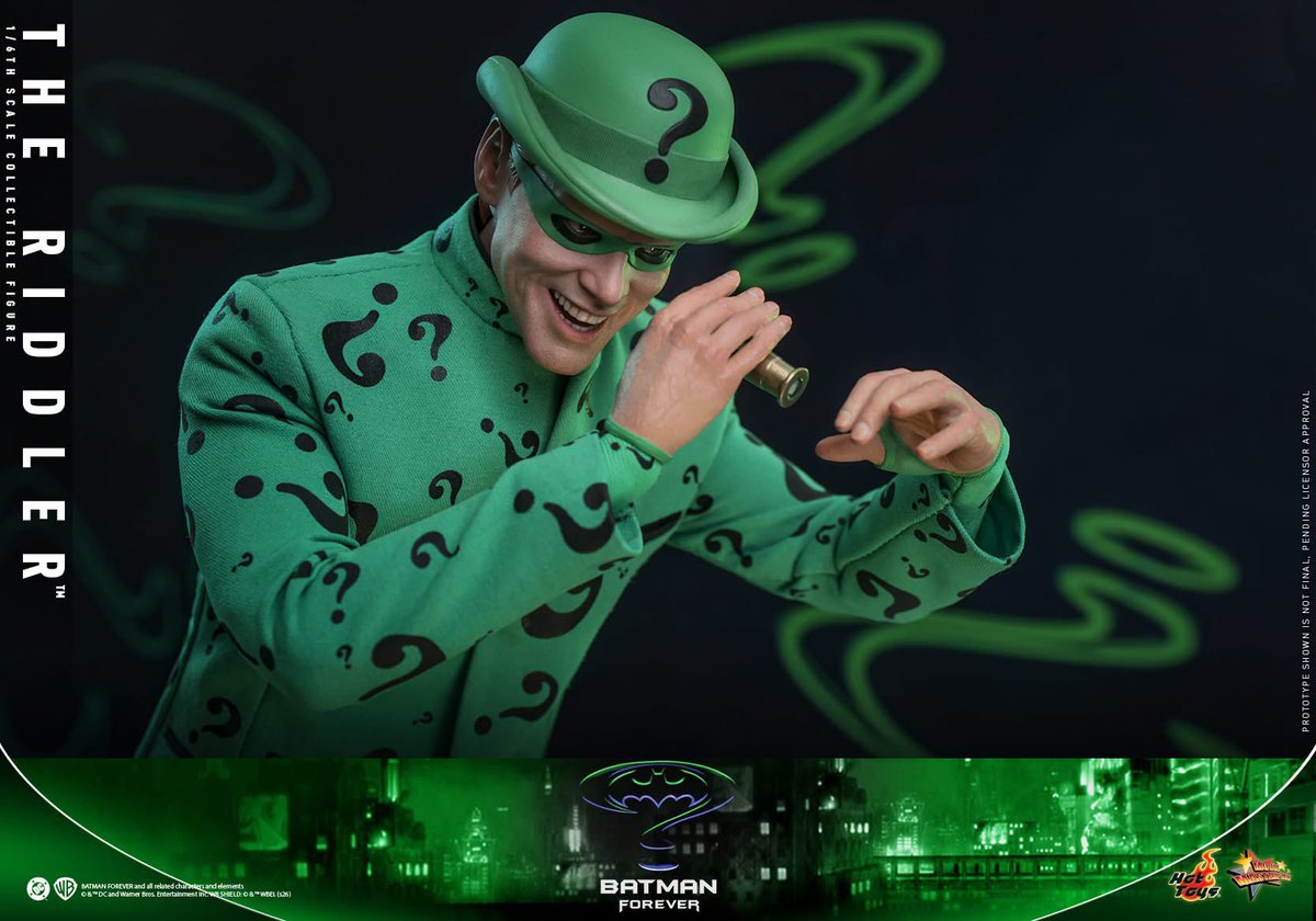 6thscale_KaWu's tweet photo. 【Batman Forever - 1/6th scale The Riddler™ Collectible Figure】
“Riddle me this, riddle me that, who's afraid of the big, black bat?” – The Riddler
New announcement!
Part 1
#TheRiddler #BatmanForever #DC #HotToysCollectibles #SixthScale https://t.co/tUY8CT7nH9