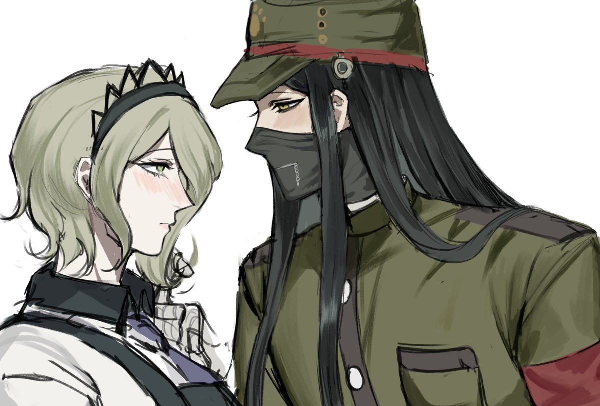 shanheen_'s tweet photo. korekiyo greedy as f he has longer hair but wants to twirl hers instead (wip) 
#korekiyoshinguji #kirumitojo #danganronpa https://t.co/1QlXnANhoY
