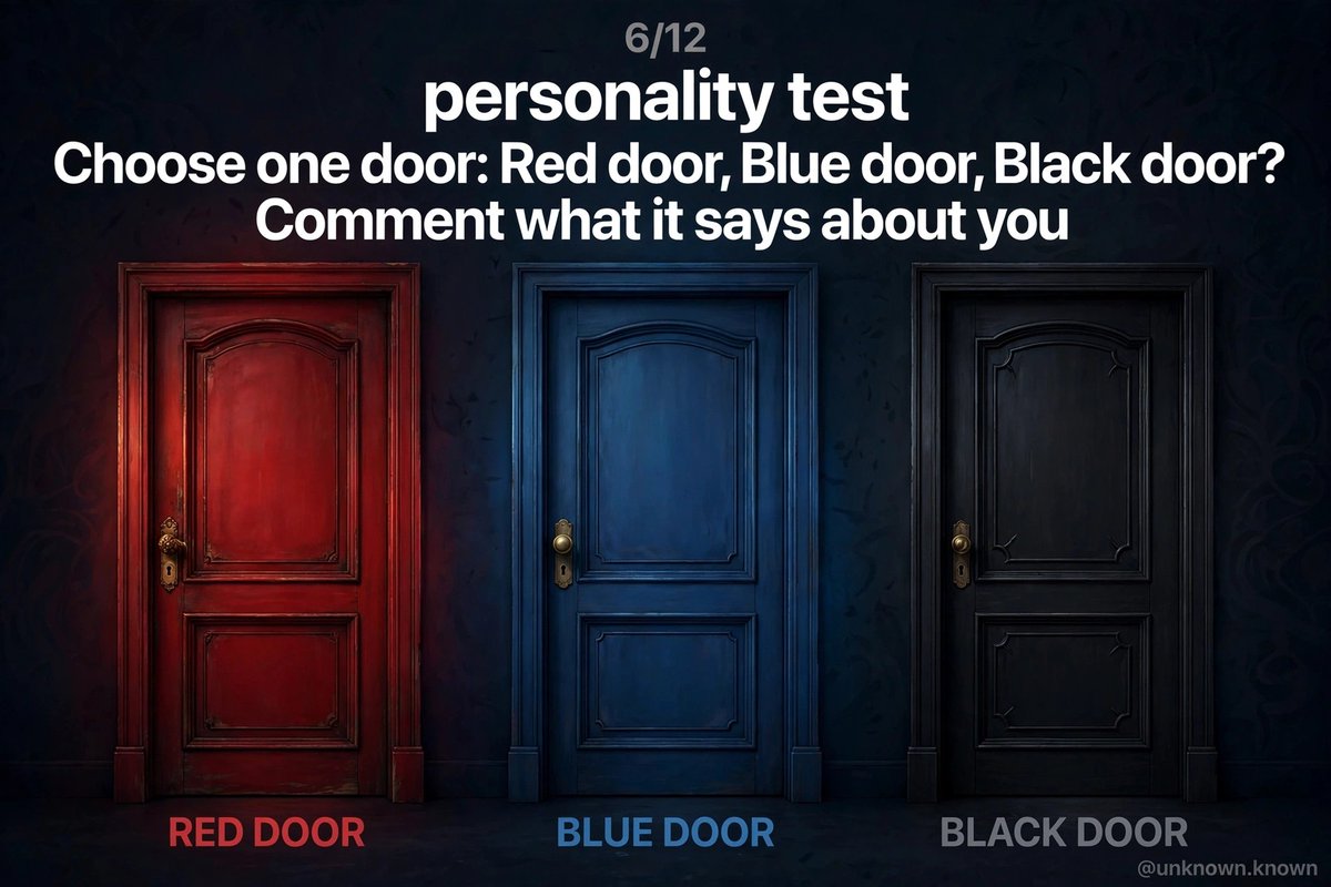 UNKNOWN57845's tweet photo. Which door u choose???
Comment?? https://t.co/3GytGuqugM