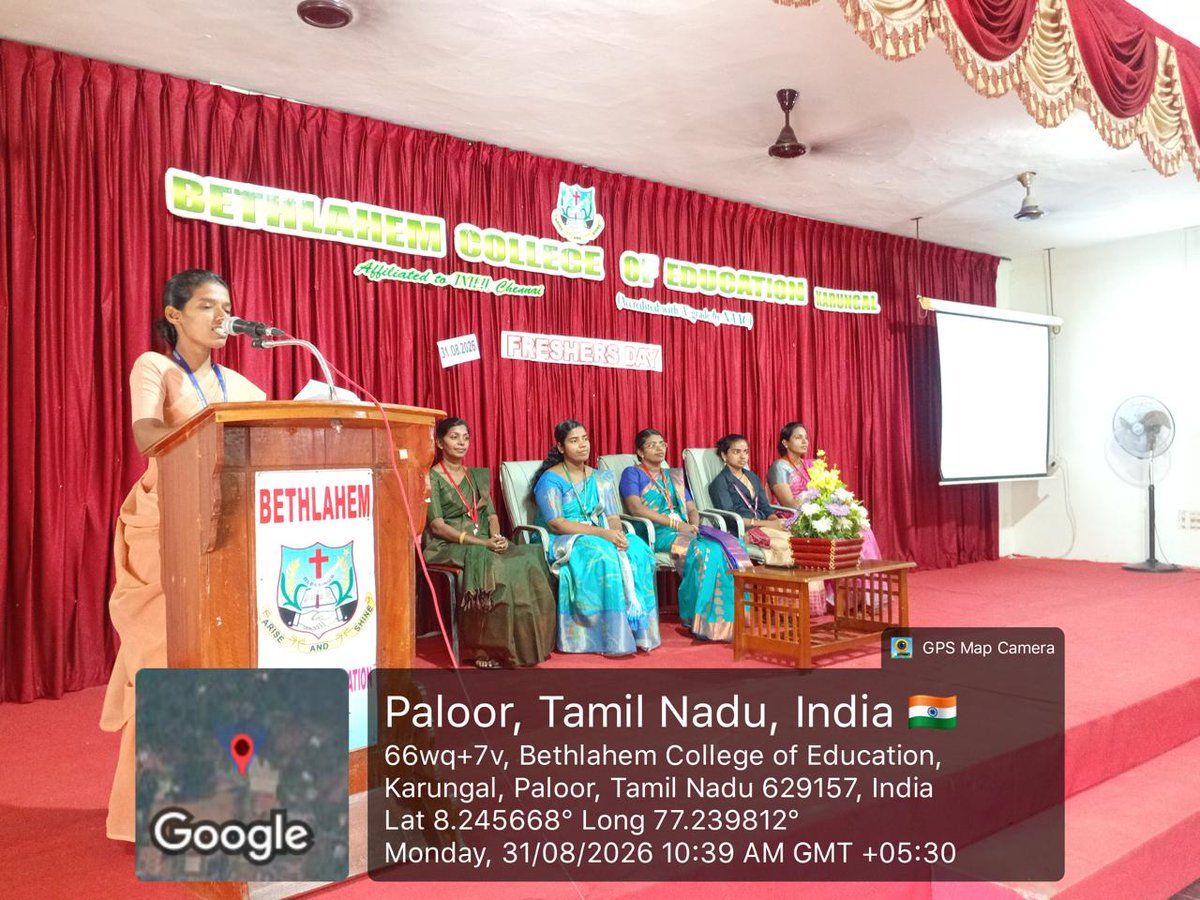 BethlahemB's tweet photo. Bethlahem College of Education celebrated Freshers’ Day on 31st August 2026 with great enthusiasm. https://t.co/GXE0iiy1cc