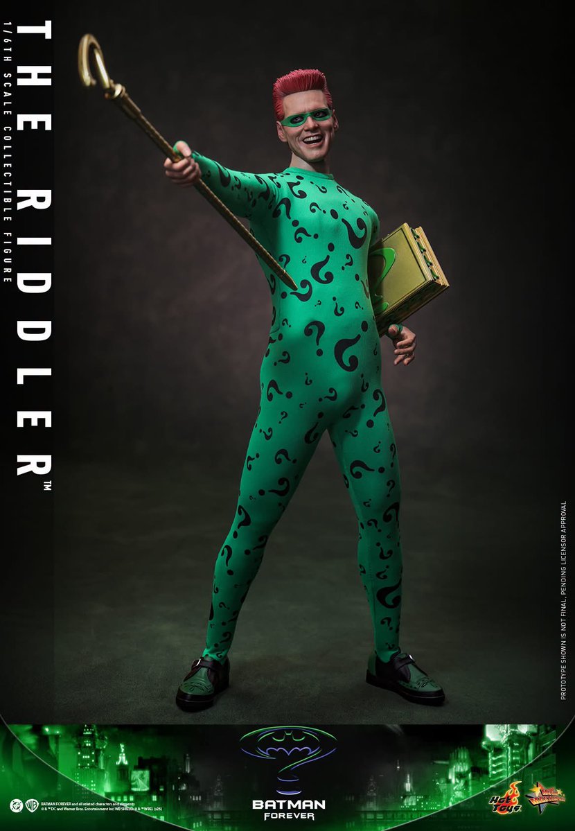6thscale_KaWu's tweet photo. 【Batman Forever - 1/6th scale The Riddler™ Collectible Figure】
“Riddle me this, riddle me that, who's afraid of the big, black bat?” – The Riddler
New announcement!
Part 2
#TheRiddler #BatmanForever #DC #HotToysCollectibles #SixthScale https://t.co/Zew59sEn6I