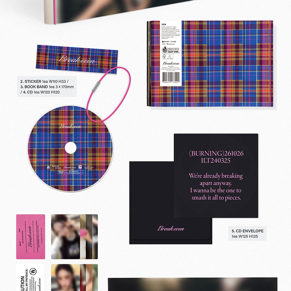 Vpoca_jp's tweet photo. [ILLIT] ILLIT 5th Mini Album 'BREAK EVEN'

✔️BURNING Ver. / QUIET Ver. / MAD Ver.
◦ PHOTOBOOK
◦ BOOK BAND
◦ CD
◦ CD ENVELOPE
◦ STICKER
◦ POSTER
◦ PHOTOCARD A / B / C

📍 https://t.co/hY00P72pPu
📅 2026. 9. 29 ~ 2026. 10. 22
🎁 Special Gift: Vcoin 1,200 https://t.co/WaeeqXTCuI