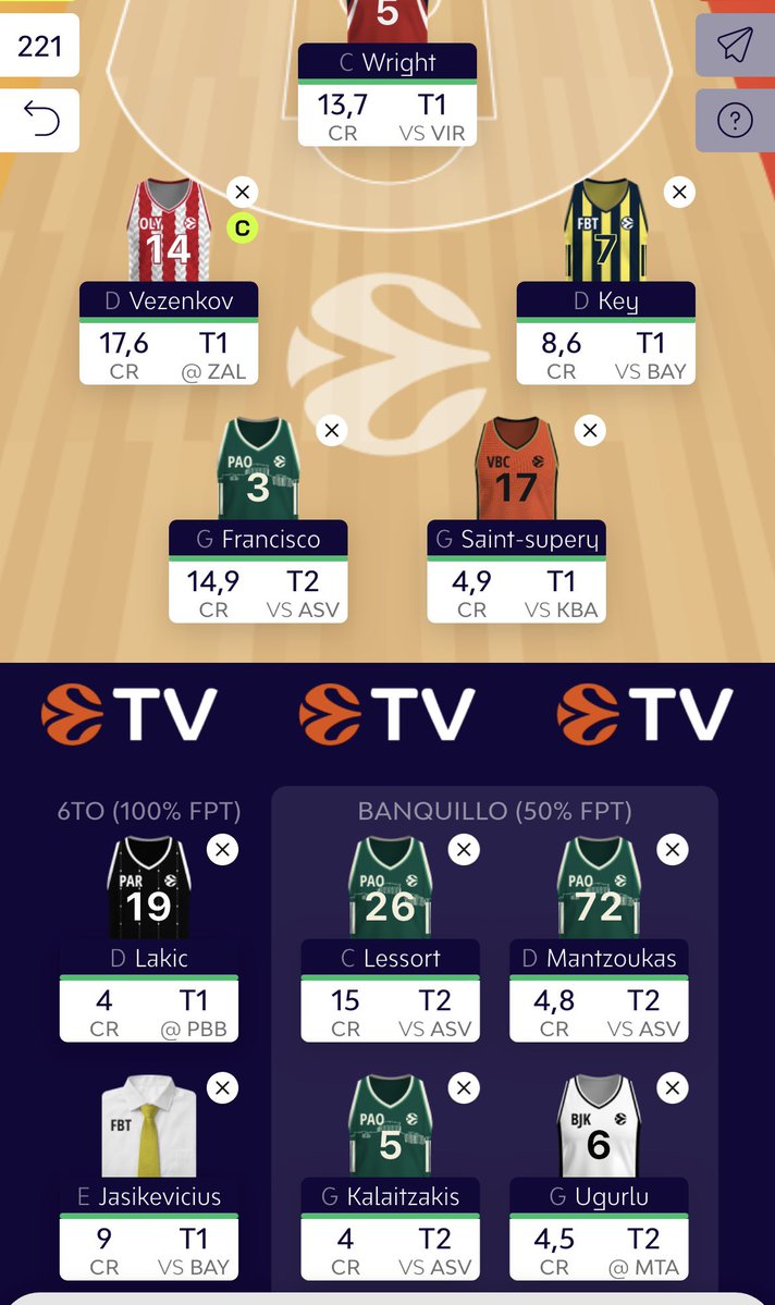 Basketv23's tweet photo. @Axooooont What do you think?
Parra - Mantozukas / Roqkavo (who better)
Fernando - Lessort
Fodzo - Kalaitzakis
Spagnolo - Ugurlu https://t.co/cS1JrW78Q8