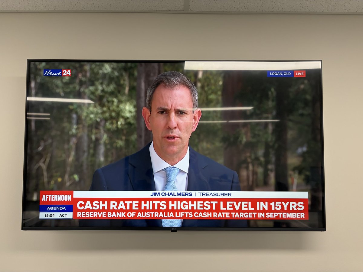 ajamesbragg's tweet photo. Chalmers says he’s making housing “fairer”. If 16 rate hikes is fair, I’d hate to see unfair. https://t.co/elRppxCcTt