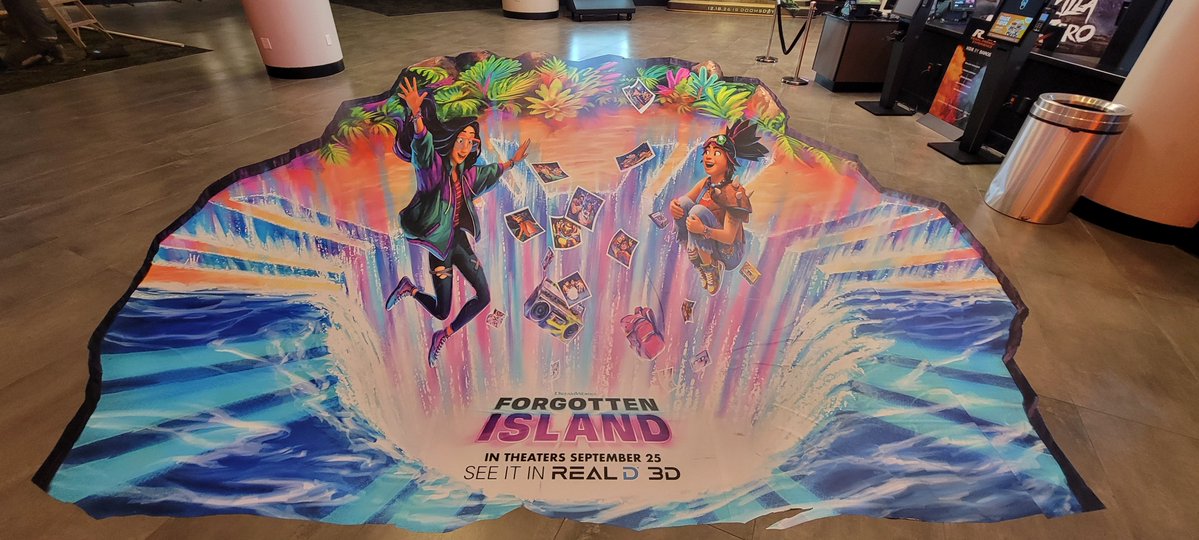 Disneyfan9523's tweet photo. I Just Saw Dreamworks New Animated Film Called Forgotten Island At The Regal Sherman Oaks Theatre At The Sherman Oaks Galleria Mall And It Was Amazing. #ForgottenIsland #DreamWorksAnimation #UniversalPictures #UniversalStudios #NBCUniversal #Regal #RegalCinemas https://t.co/EtQwa5kAqw