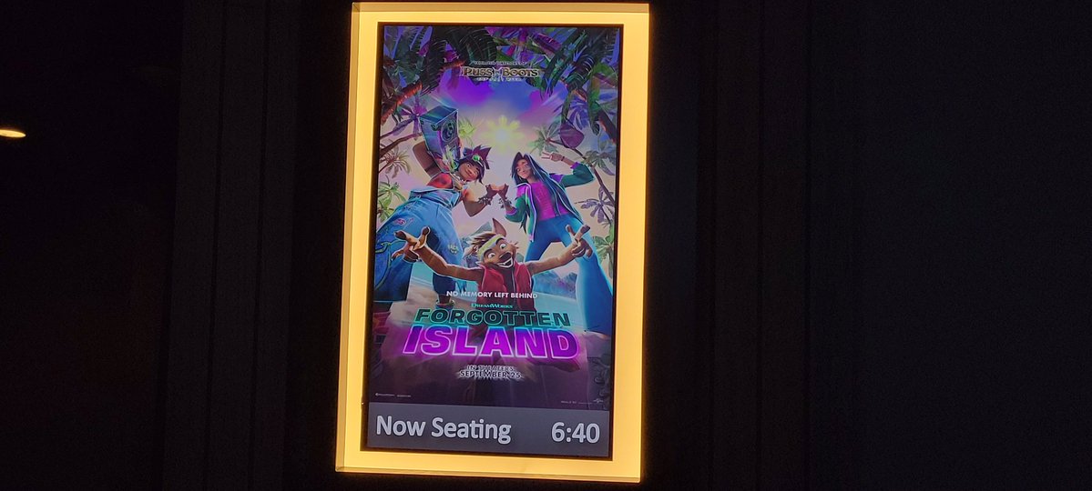 Disneyfan9523's tweet photo. I Just Saw Dreamworks New Animated Film Called Forgotten Island At The Regal Sherman Oaks Theatre At The Sherman Oaks Galleria Mall And It Was Amazing. #ForgottenIsland #DreamWorksAnimation #UniversalPictures #UniversalStudios #NBCUniversal #Regal #RegalCinemas https://t.co/EtQwa5kAqw
