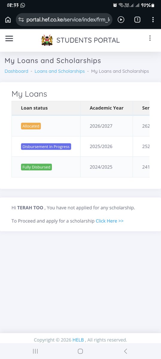 TooTerah's tweet photo. @HELBpage Why Allocated  for months  despite telling  me  it was booked for payment atleast  4weeks ago I'd 40279049 https://t.co/GZHi7mFht8