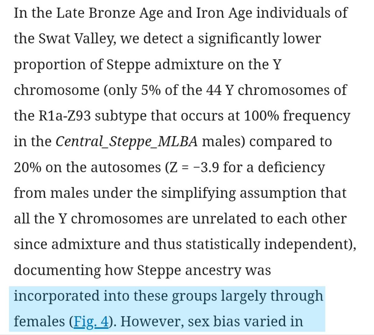 SR1_aryan's tweet photo. @AgentSaffron Brahmins aren't having highest steppe in South Asia. 
You are sharing from 2019 report, lot of new info and questions has been placed after 2019.
The same 2019 paper has said - Steppe Ancestry seen  in ancient samples, 1200-300 BC was female Mediated. https://t.co/27S15X02Qb