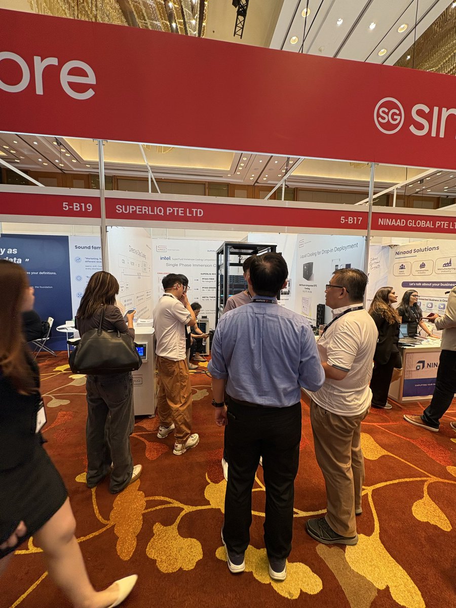 SuperliqSG's tweet photo. We are in and on.  #DCWA26 #OCP.
With our dielectric cold plate solutuons, containerised liquid cooling is simple and safe. https://t.co/oYn2XvlYyC