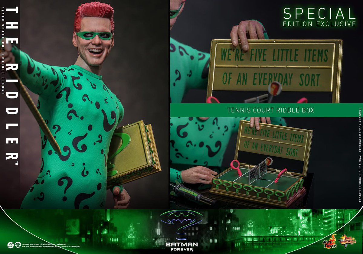 6thscale_KaWu's tweet photo. 【Batman Forever - 1/6th scale The Riddler™ Collectible Figure】
“Riddle me this, riddle me that, who's afraid of the big, black bat?” – The Riddler
New announcement!
Part 5
#TheRiddler #BatmanForever #DC #HotToysCollectibles #SixthScale https://t.co/5BKLxkVvpg
