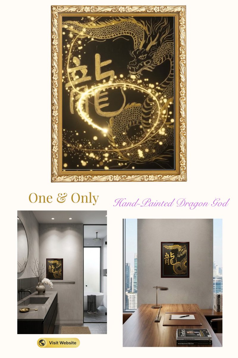 369StarVillage's tweet photo. One & Only Hand-Painted Dragon God Art 🐉✨
100% Original Hand-Painted Artwork
Proceeds contribute to NPO donation efforts
Shipping available to US only
https://t.co/HM7XtX1g0M
#DragonArt #SpiritualArt #HighVibration #JapaneseArt #HandPainted #USOnly https://t.co/iDVsP8DKST