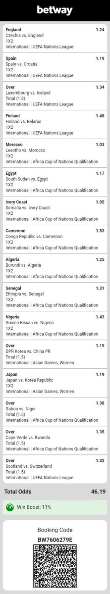 CXris241's tweet photo. BW7606279E💠46 odds
Betwaymw https://t.co/B1VbOe58Vw
