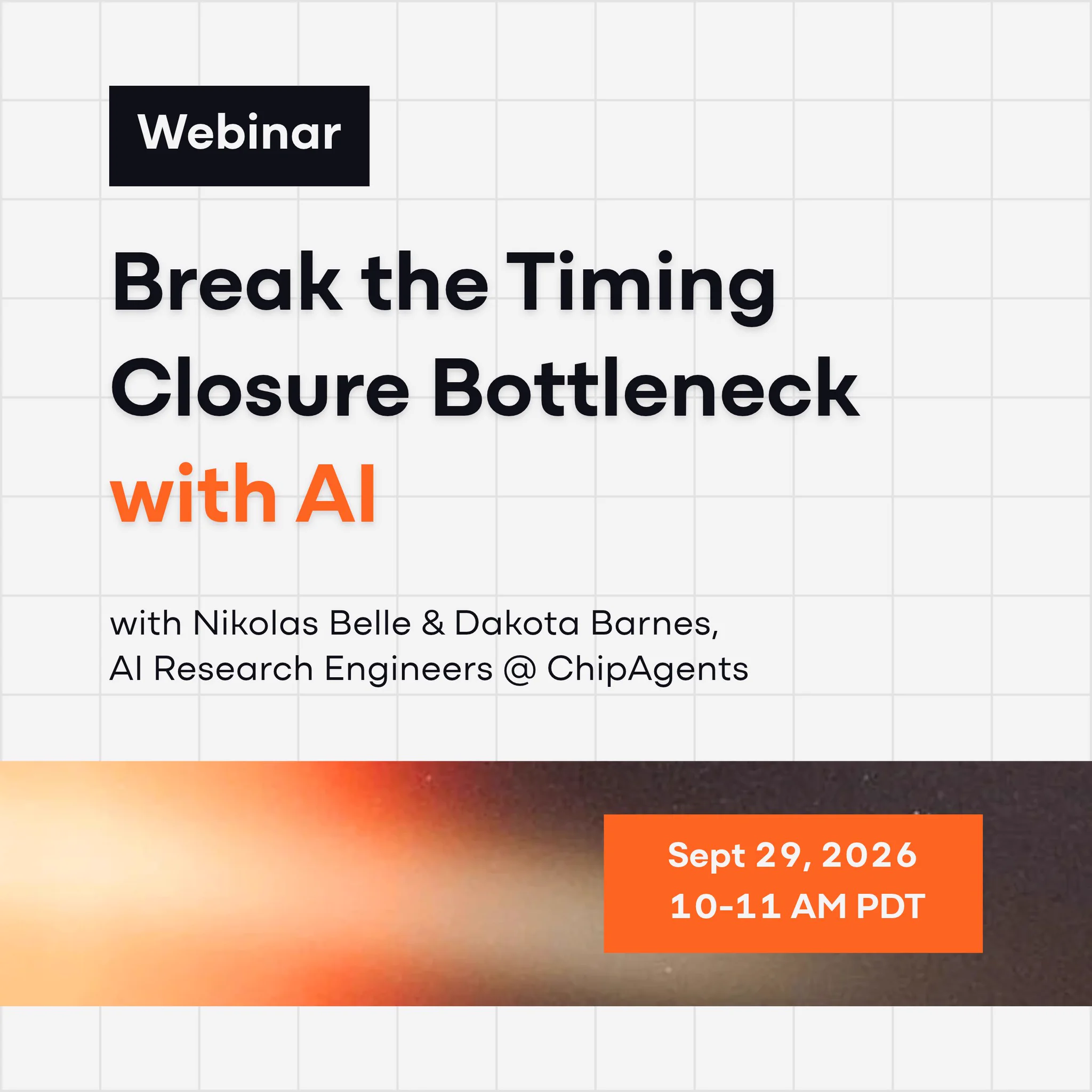 ChipAgents webinar on timing closure with AI