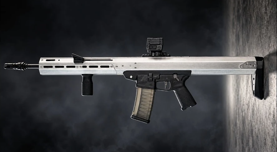 gatnerd's tweet photo. Very cool DIY rifle.

It looks like you could incorporate a 'Constant Recoil' spring runout system, where the BCG never strikes the rear of the receiver, but is steadily decelerated by the spring until it stops on its own, eliminating bolt impact shock. Ideal for FRT. https://t.co/xwSKtLVoYU