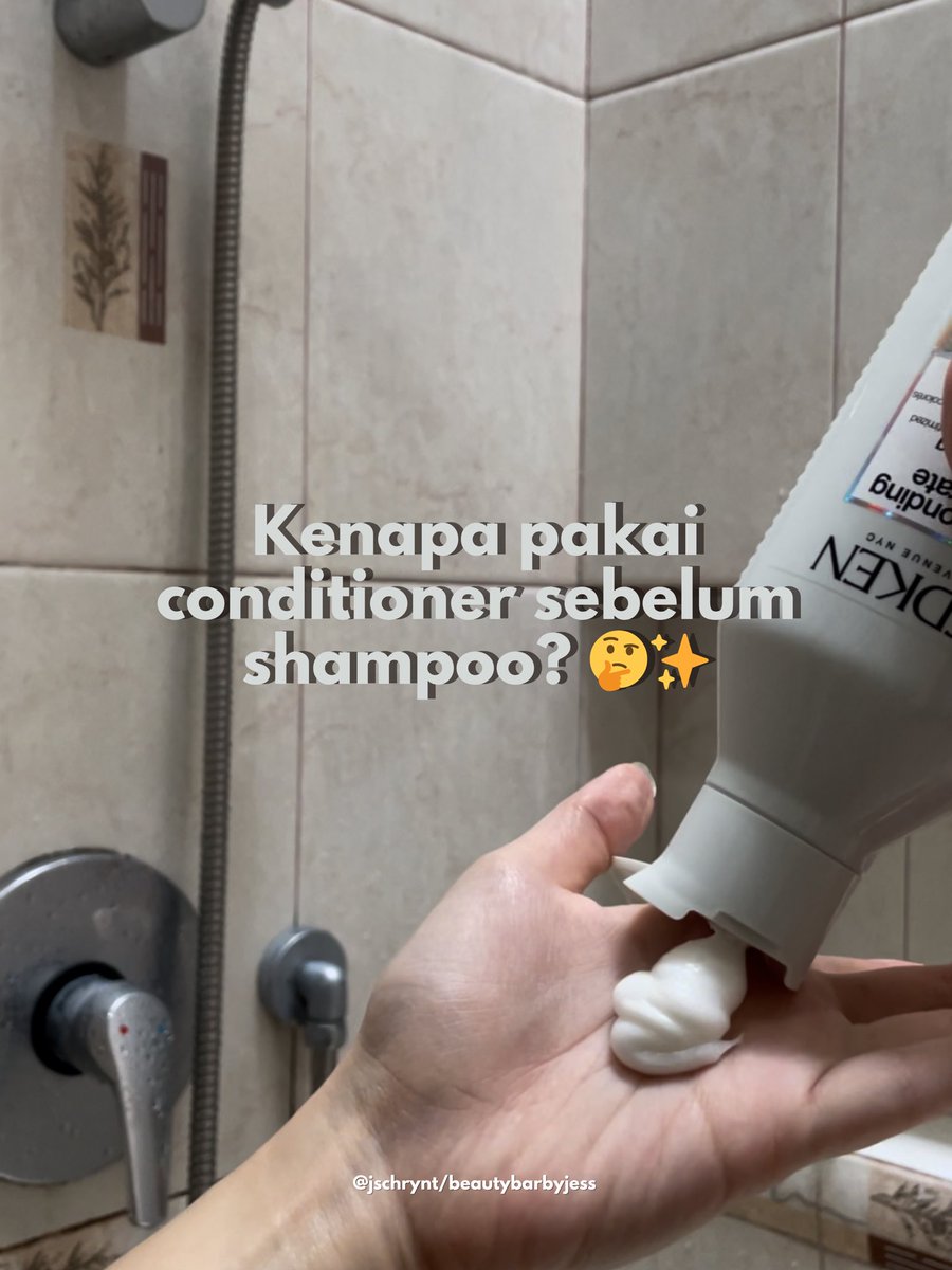 _jschrynt's tweet photo. Kenapa perlu pakai conditioner sebelum shampoo? https://t.co/sufVeqvP7X