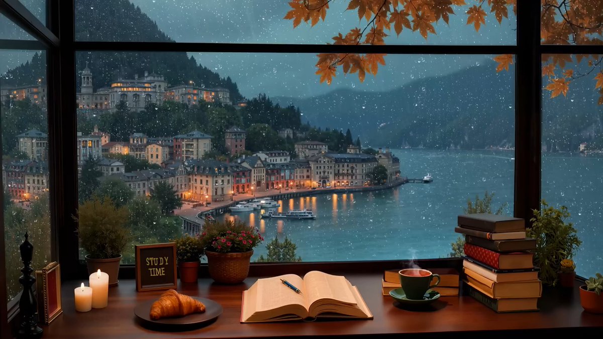 ArlaBerklecha's tweet photo. Cozy rainy Sunday: curling up with a warm latte and a good book on the sofa, no plans needed just soft vibes and quiet joy. https://t.co/qBv9I2s24u