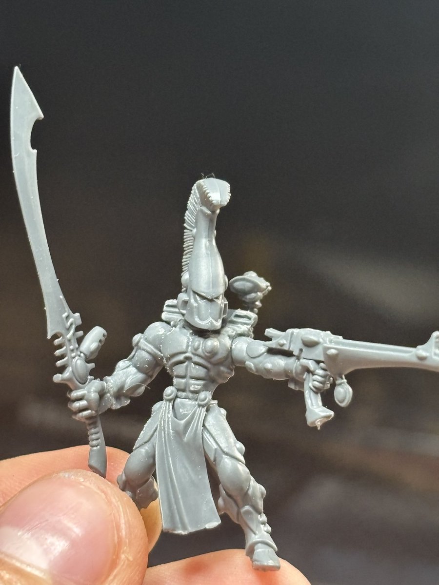 nuttyscorpion's tweet photo. Tried making a dire  avenger exarch into that one beautiful exarch artwork. I feel like I failed. Maybe if I get a howling banshee set I can cut the hair off and use it’s on him. Much to consider. https://t.co/WwciFeV9gW