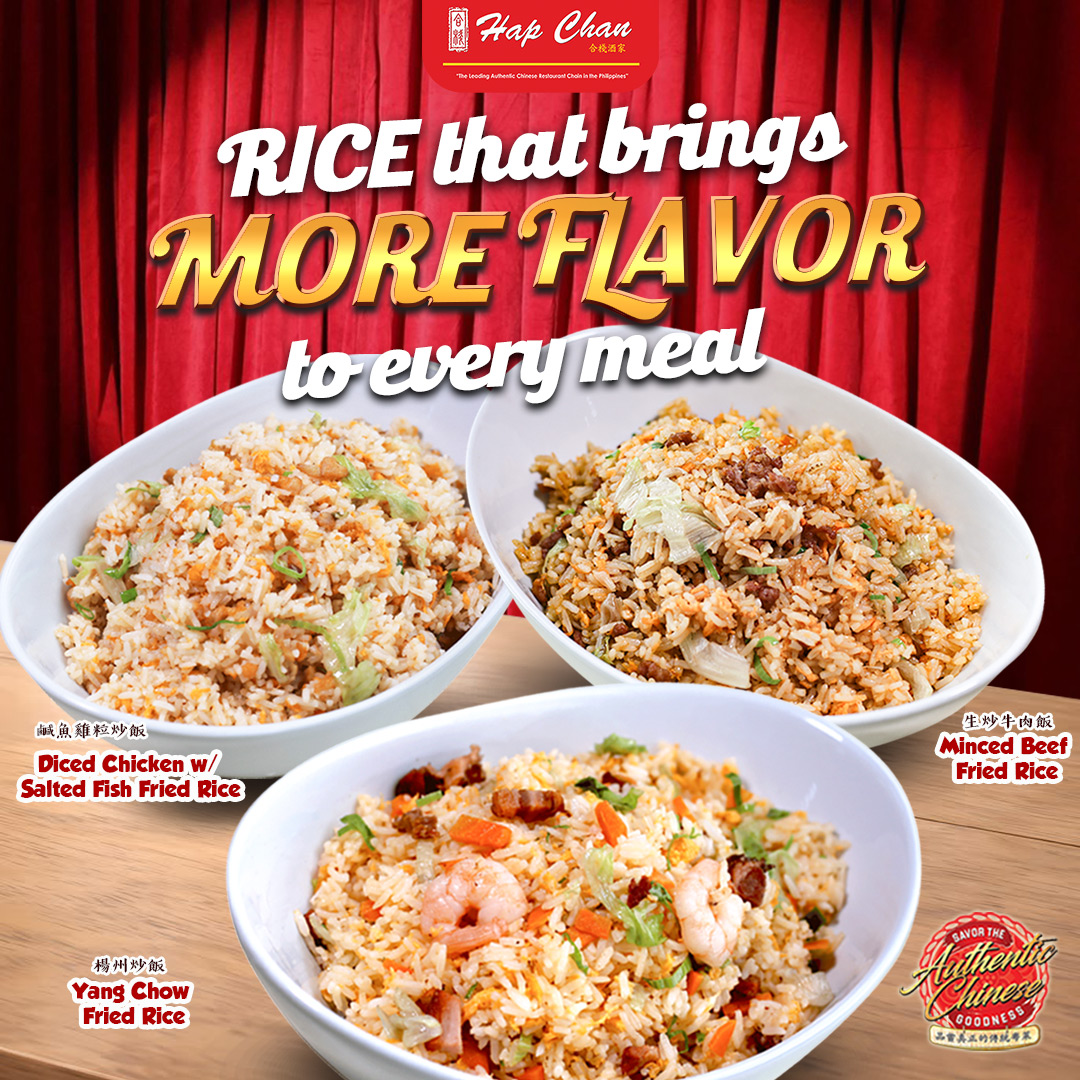 hapchanofficial's tweet photo. Expertly wok-tossed and made with carefully selected ingredients, our signature fried rice selections bring rich flavors and satisfying bites to every meal.
Which one will you enjoy first? 🥢❤️
#HapChan #AuthenticChineseFood #wokthisway https://t.co/gwypPkMfRK