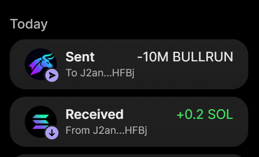 BullrunCash's tweet photo. 10 MILLION $BULLRUN PURCHASE COMPLETED FOR 0.2 SOL

BUY ON 𝕏 → Send SOL to:
8trY7gA9kzf9Yu4LUW8SdGCuydHAHfodCEFH3CGHUgWR

Min: 0.2 | Max: 10

0.2 $SOL → 10M $BULLRUN
1 $SOL  → 100M $BULLRUN
5 $SOL → 1B $BULLRUN

Visit https://t.co/OqKI2X2Ksp

Retweet & Drop Solana Wallet Address for $100,000 $BULLRUN