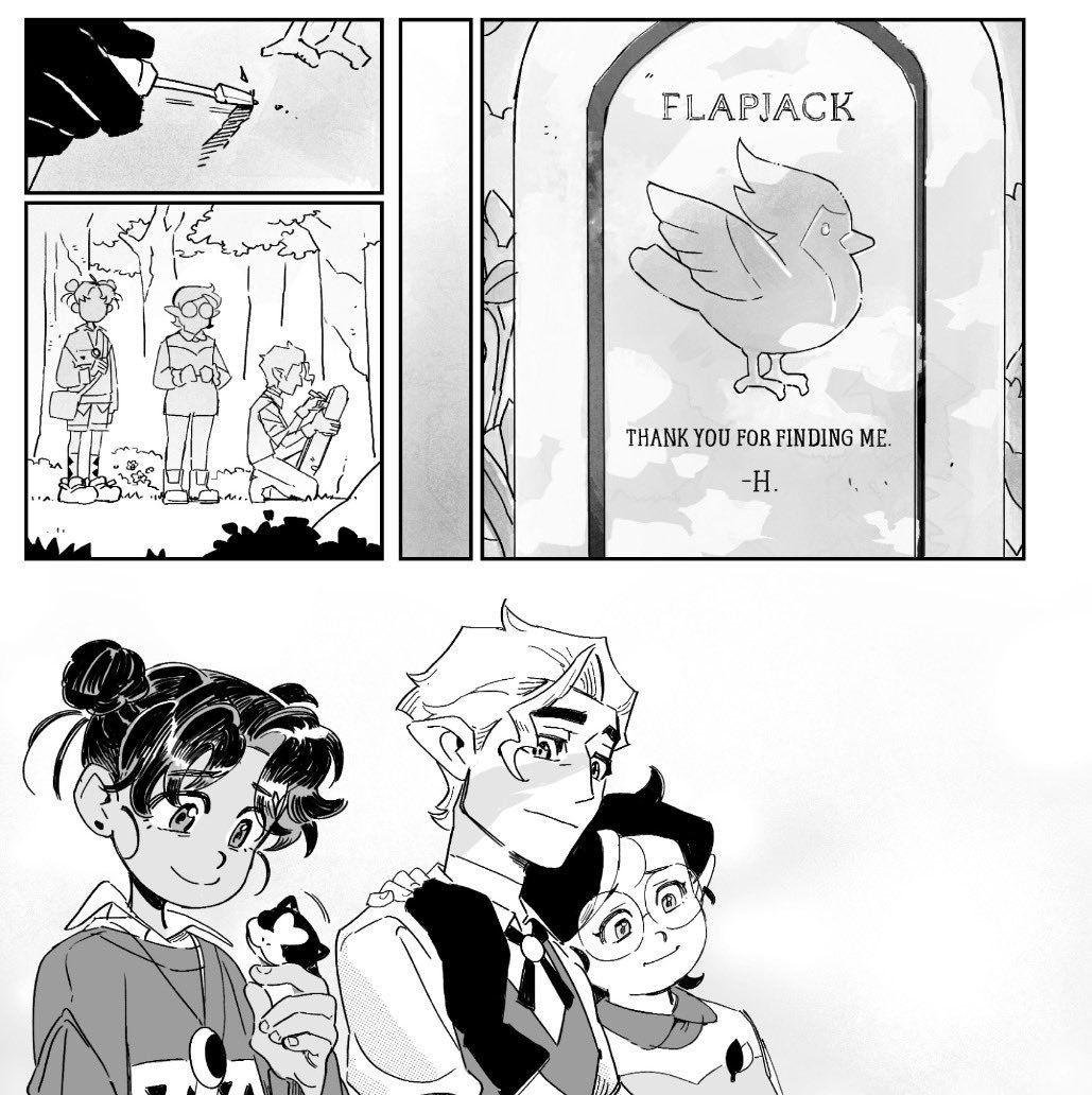 Kartbro48's tweet photo. #tohspoilers
.
.
.
The creation of the tombstone for flapjack 🥺 https://t.co/TH8xSOb1DE