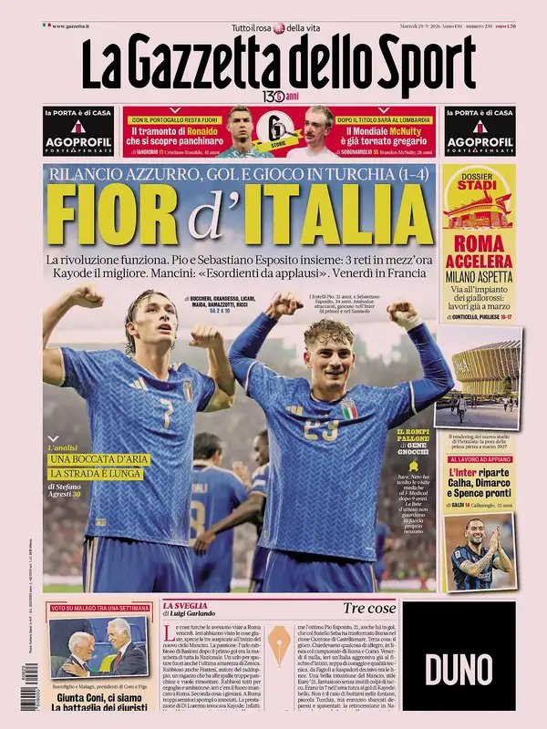 GorettiGianluca's tweet photo. #Gazzetta https://t.co/xX0feK2cpf
